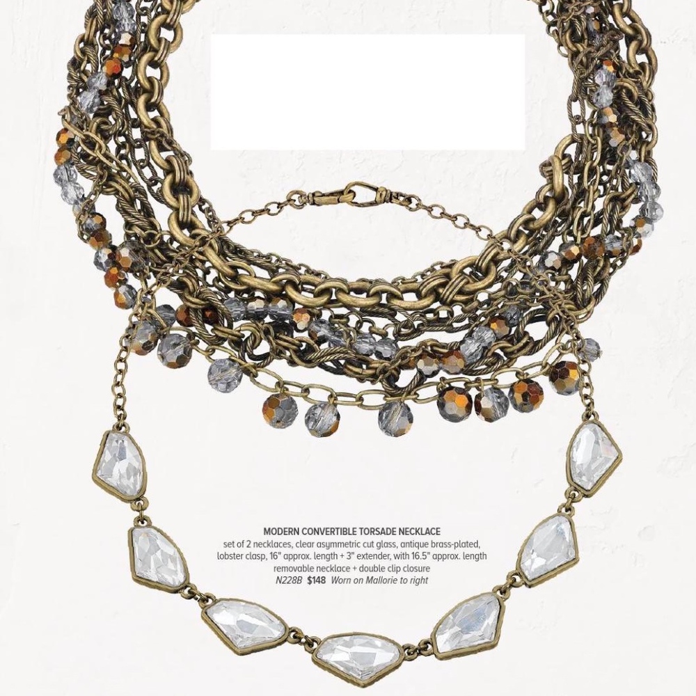 Modern Convertible Torsade Necklace-n228b